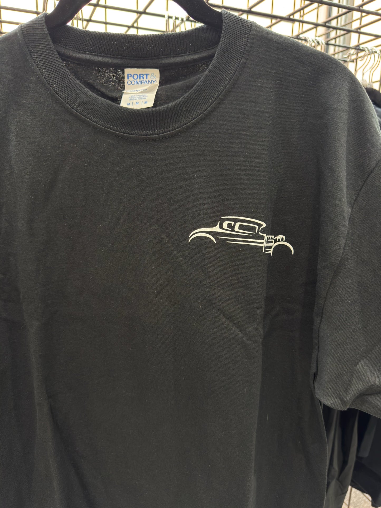 A Limited Collection of Classic Hotrod–Style T-shirts.
