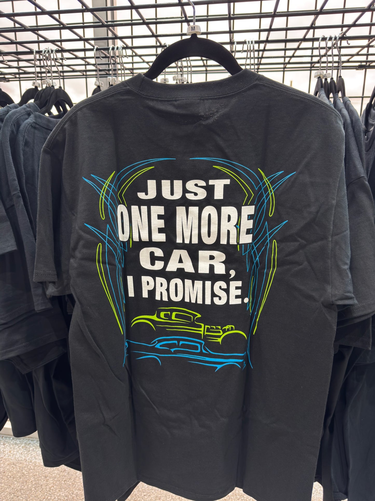 A Limited Collection of Classic Hotrod–Style T-shirts.