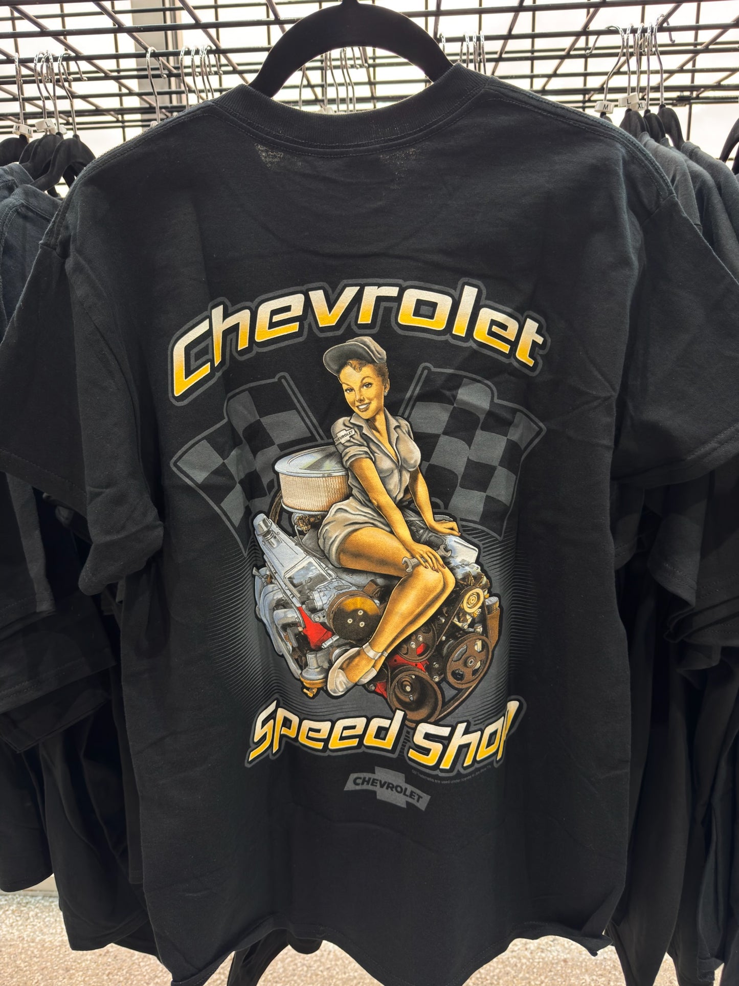A Limited Collection of Classic Hotrod–Style T-shirts.