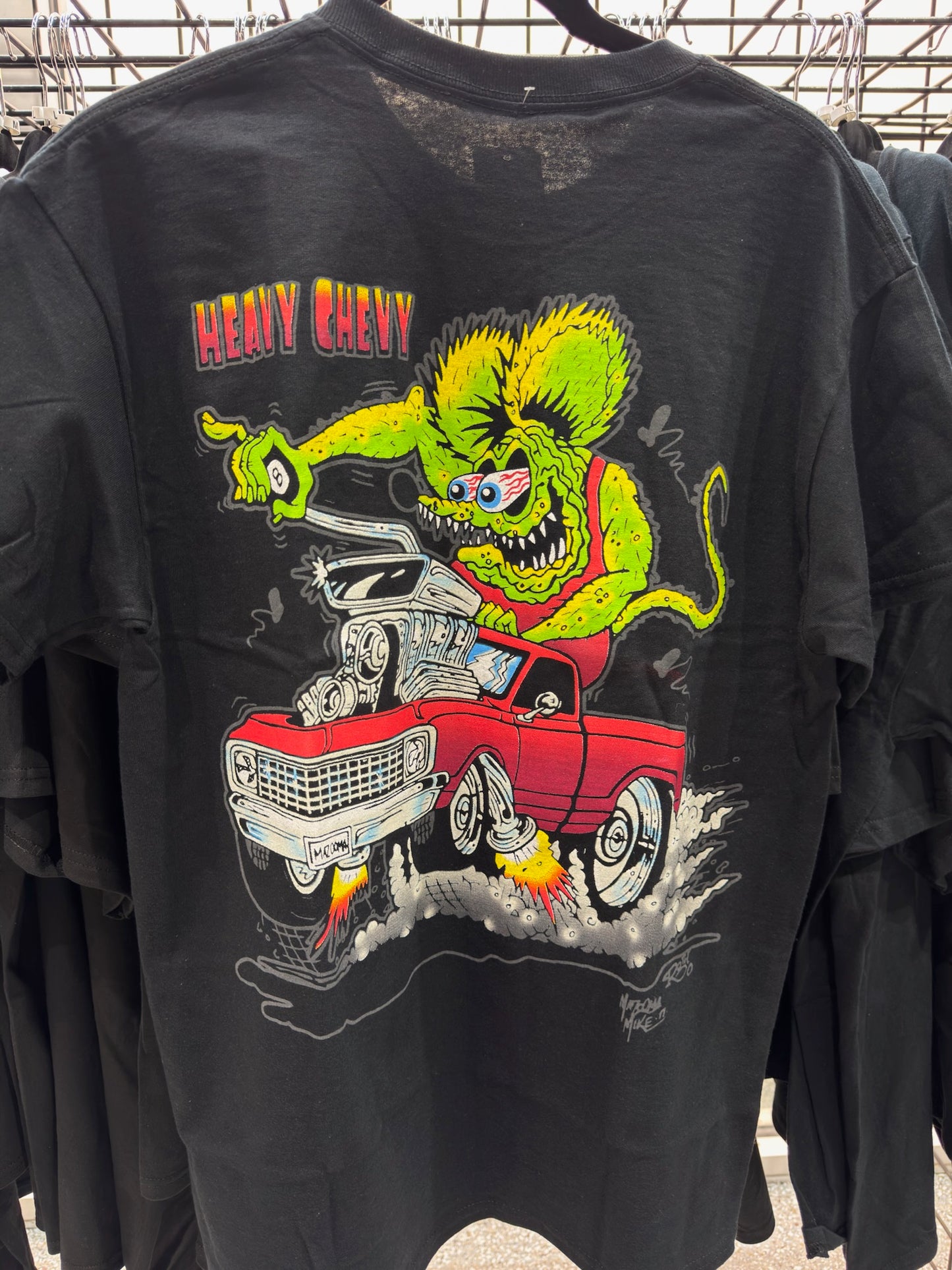 A Limited Collection of Classic Hotrod–Style T-shirts.
